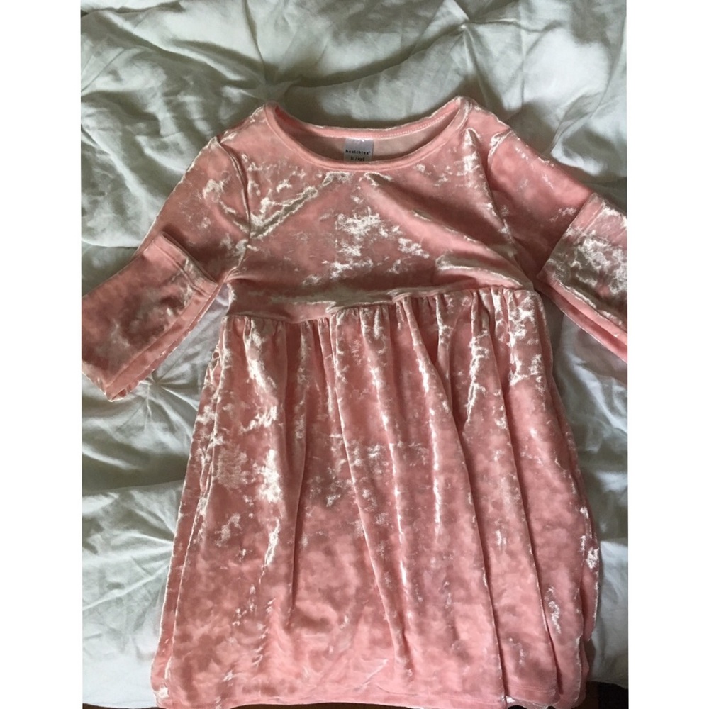 🌸Little girls velvet pink dress 🌸